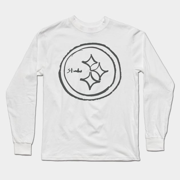 Pittsburgh Steeleeeers Long Sleeve T-Shirt by Very Simple Graph